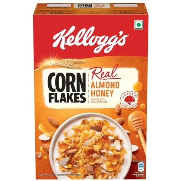 KELLOGGS CORN FLAKES REAL ALMOND HONEY 345GM