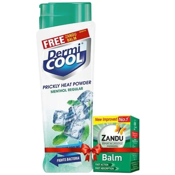 DERMI COOL PRICKLY HEAT POWDER MENTHOL REGULAR  150GM