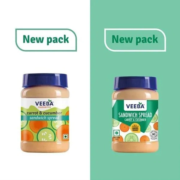 VEEBA CARROT & CUCUMBER SANDWICH  SPREAD 250GM