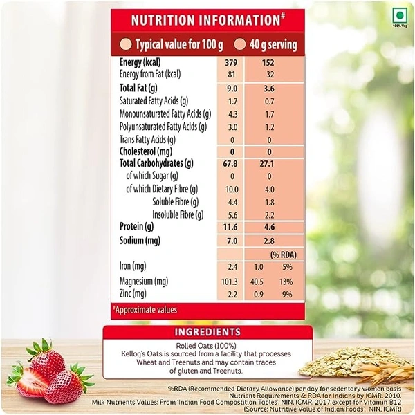 KELLOGGS OATS  - 900GM