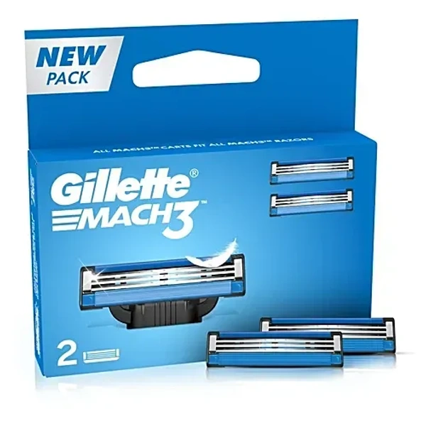 Gillette Mach3 Shaving Razor Cartridges 2 pcs
