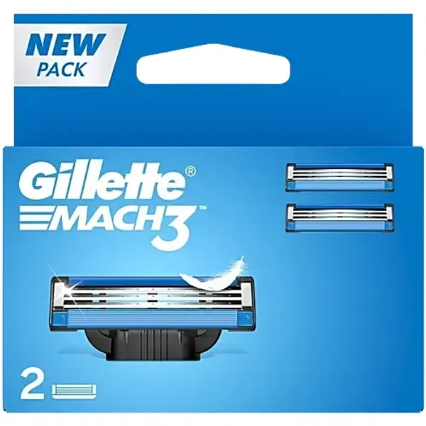 Gillette Mach3 Shaving Razor Cartridges 2 pcs
