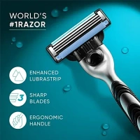 Gillette Mach3 Manual Shaving Razor 1 pc ( Free Gillette SF)