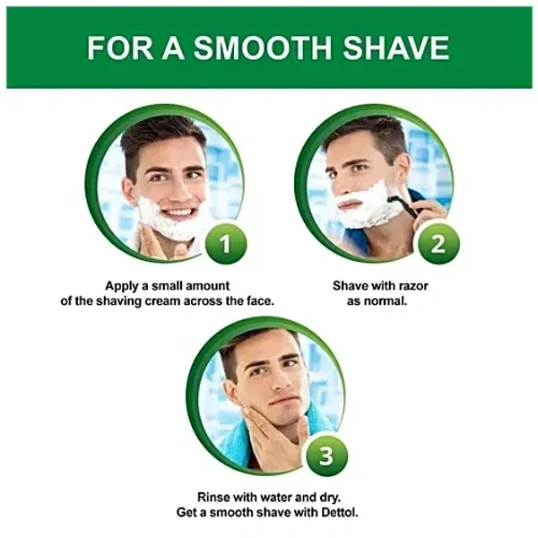 Dettol Lather Shaving Cream Fresh Citrus Pine, 78 g