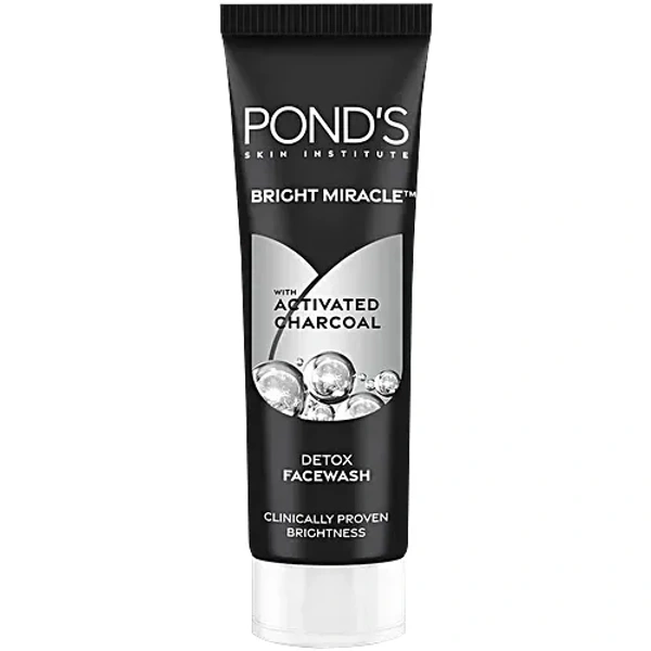 PONDS BRIGHT MIRACLE ACTIVATED CHARCOAL FACE WASH 