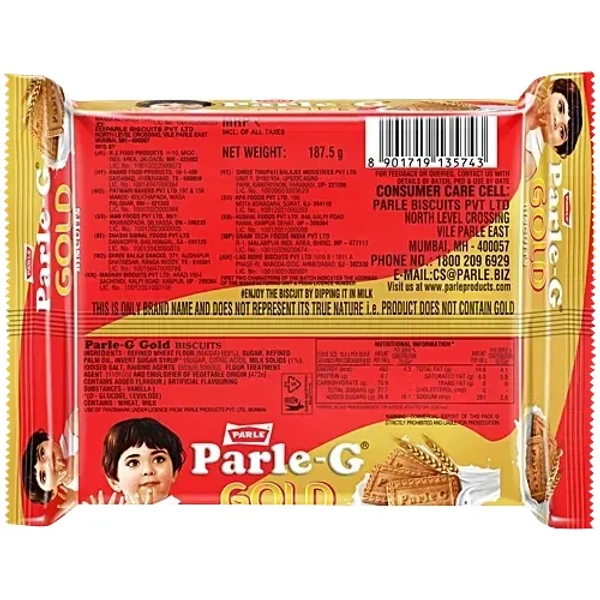 Parle G Gold Biscuits, 187.5 g