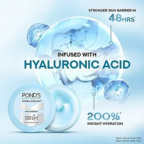 Ponds Super Light Gel - With Hyaluronic Acid, 100 ml