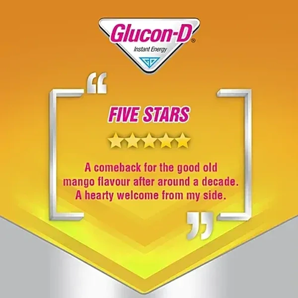 GLUCON D MANGO BLAST 450g (Get Free Shaker)