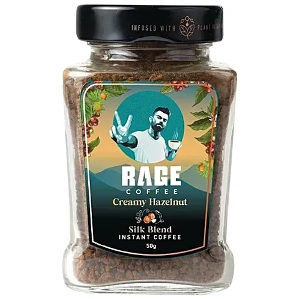 Rage Coffee Hazelnut Silk Blend Instant Coffee 50g
