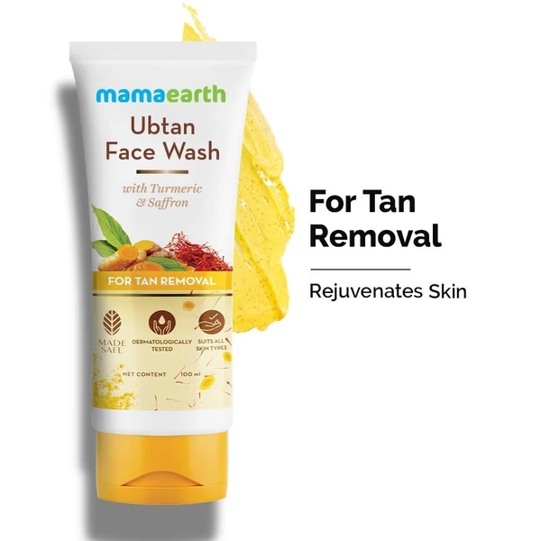 MAMAEARTH UBTAN FACE WASH 100ML