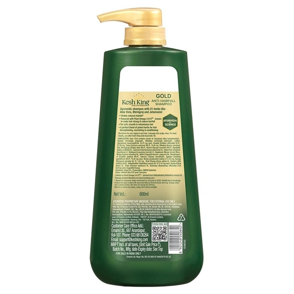 Kesh King Gold Anti Hairfall Shampoo 600ml