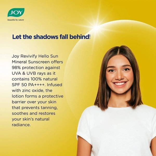 Joy Sun Mineral Sunscreen SPF 50 PA++++ 50ml