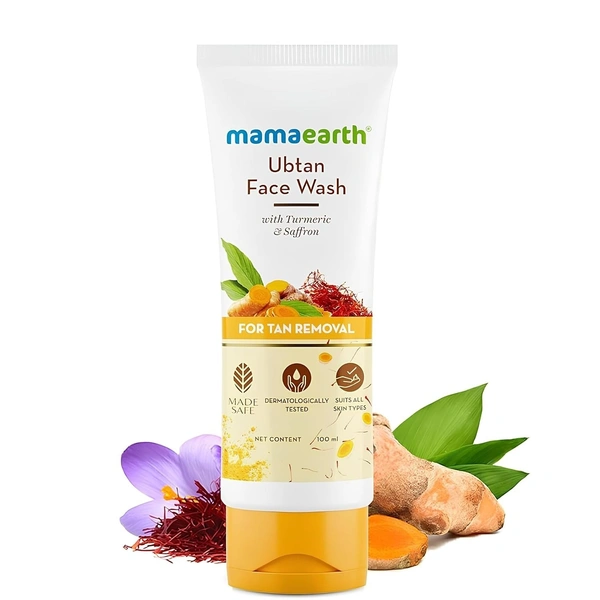 MAMAEARTH UBTAN FACE WASH 100ML