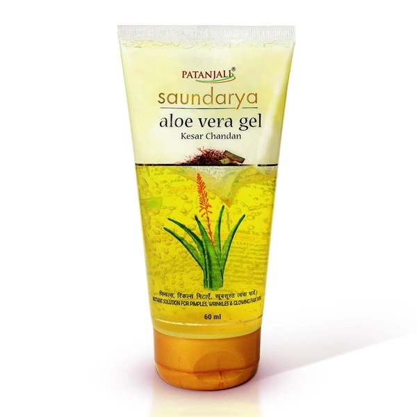 PATANJALI SAUNDARYA ALOEVERA GEL KESAR CHANDAN 60ML 