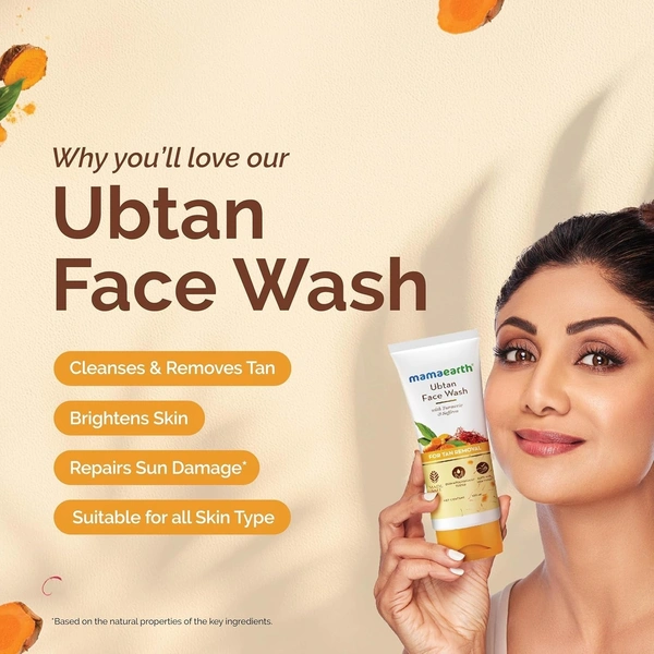 MAMAEARTH UBTAN FACE WASH 100ML