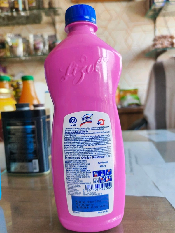 LIZOL SHAKTI FLOOR CLEANER PINK 450 ml 