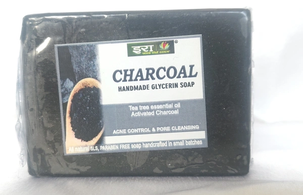 Charcoal Tea Tree Soap - Black, 75g