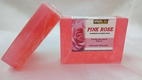 Pink Rose Glycerin Soap - Light Pink, 75g