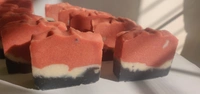 Rose clay Activated Charcoal Soap  - Black And Earthy Red, 75g