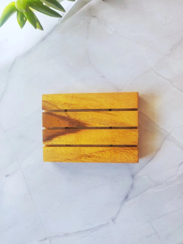 Teakwood Soap Dish  - Brown