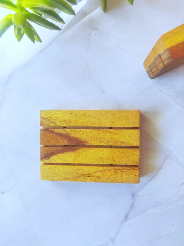 Teakwood Soap Dish  - Brown