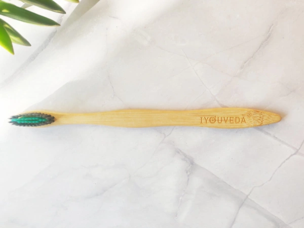 Charcoal Bamboo Toothbrush  - Neem Charcoal infused