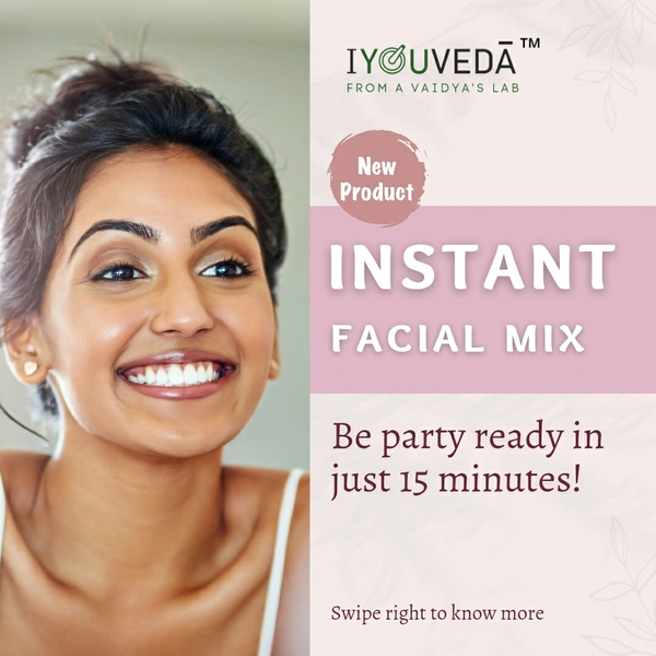 Gauryadi Instant Facial Mix - Pale Pink, 50g