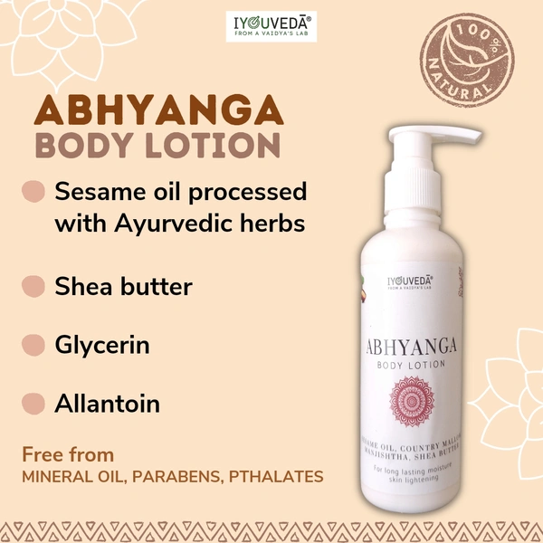 ABHYANGA BODY LOTION  - Abhyanga oil, 200ml