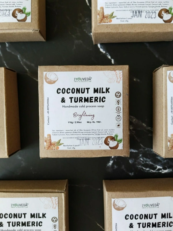 Coconut Milk & Turmeric Cold Process Soap 
