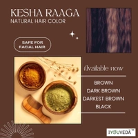 Kesha Raag Natural Hair Color  - Brown, 100g Touch Up Pack