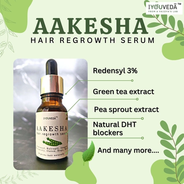 Aakesha Hair Regrowth Serum 3 Month Pack - 120ml