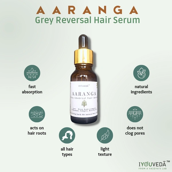 1 Month Pack Aaranga Grey Reversal Hair  - 45 ml