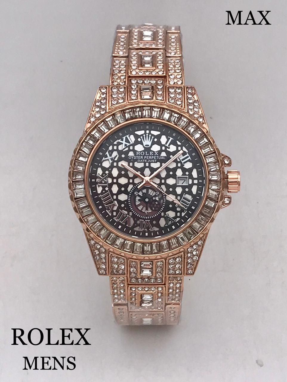 Rolex diamond watch first on sale copy