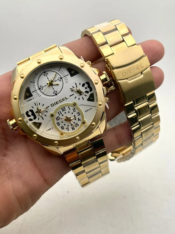 DIESEL  - Gold Colour Silver Dial