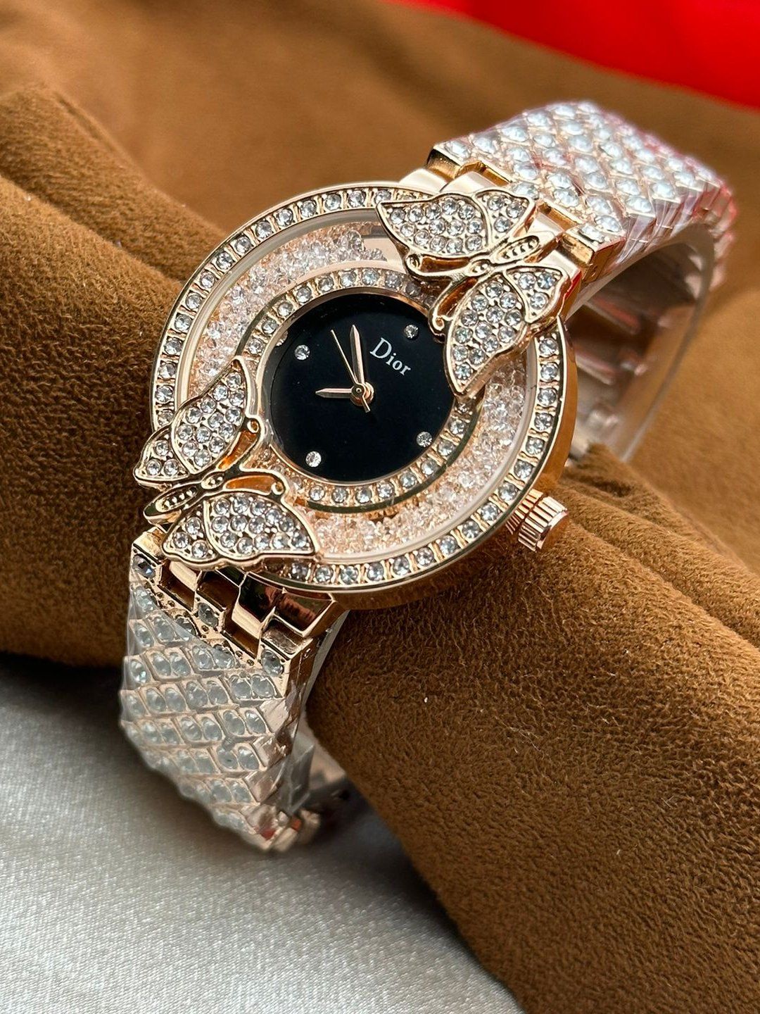 Dior watch rose gold best sale