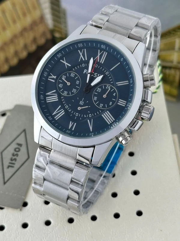 Fossil FS - silver blue