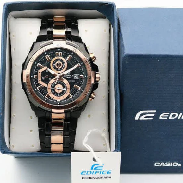 Casio# Edifice EFR-539 - Silver Gold