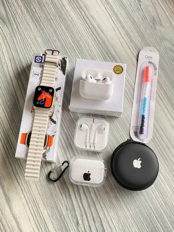 Ultra Smart Watch 6 in 1 Combo - White