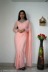 New Party Wear Saree,Ready To Wear Saree(1 minute saree)