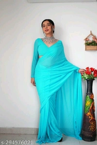 New Party Wear Saree,Ready To Wear Saree(1 minute saree)