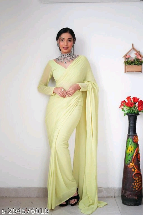 New Party Wear Saree,Ready To Wear Saree(1 minute saree)