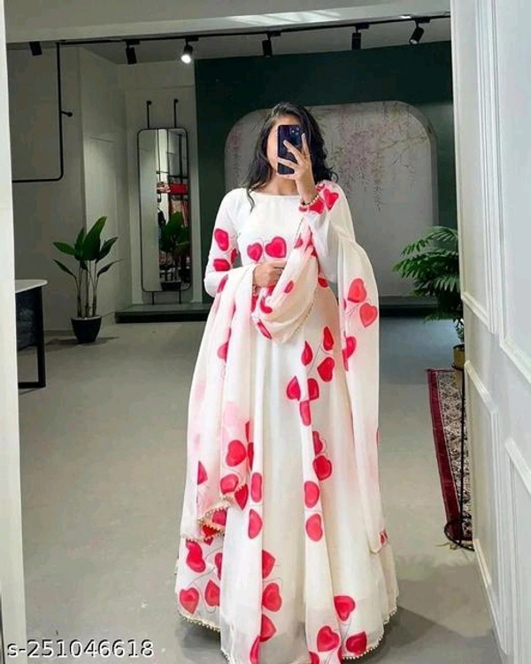 Gown & DupattaName: Gown & DupattaFabric: Georgette - M L XL XXL