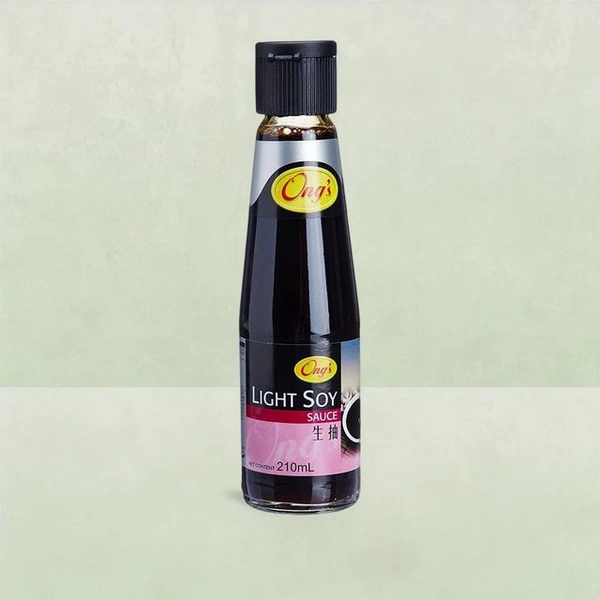 ONGS LIGHT SOY SAUCE - 210GM