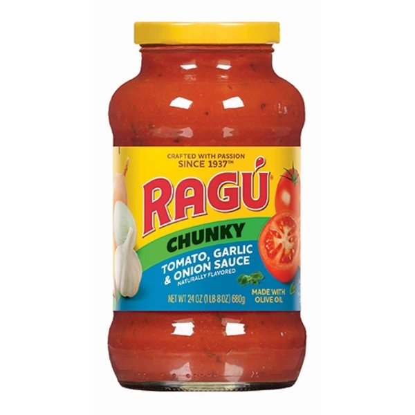 RAGU CHUNKY TOMATO & GARLIC SAUCE - 680G