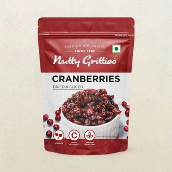 NUTTY GRITTIES CRANBERRIES - 200G