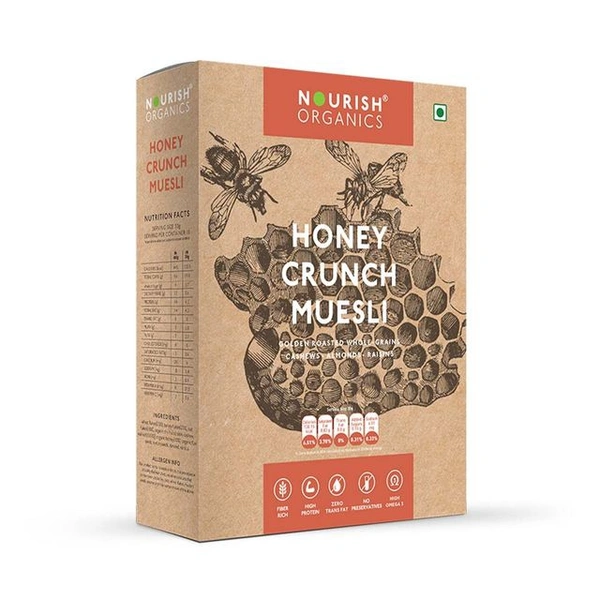 HONEY CRUNCH MUESLI  NOURISH ORGANIC - 300G