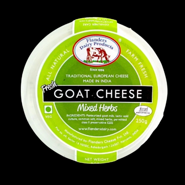 FLANDERS GOAT CHEESE MIXED HERBS - 250G