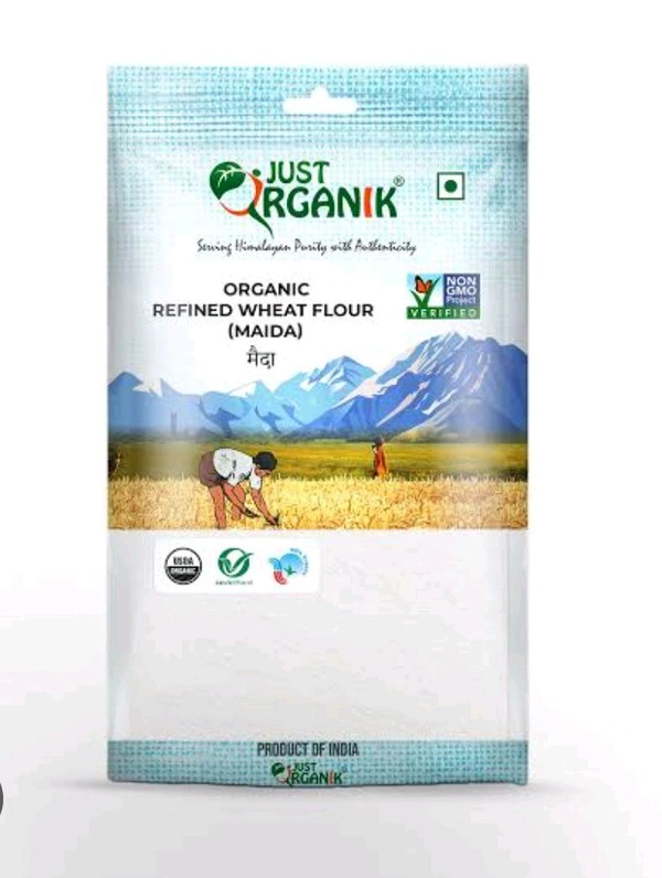 REFINED WHEAT FLOUR MAIDA JUST ORGANIK - 500G