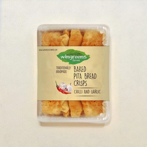 WINGREENS FARMS BAKED CHILLI GARLIC LAVASH - 100G