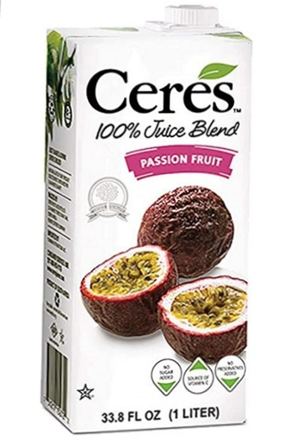 CERES PASSION FRUIT JUICE - 1LTR